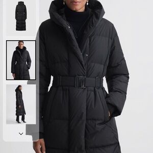 Reiss Women’s Black Down Puffer Coat